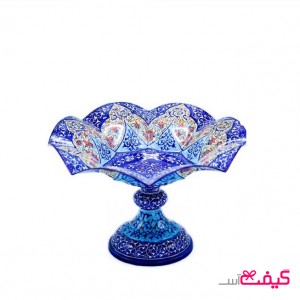 شیرینی خوری میناکاری مدل گلبرگی سایز متوسط
