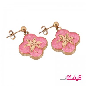 گوشواره ورق طلا طرح بهار