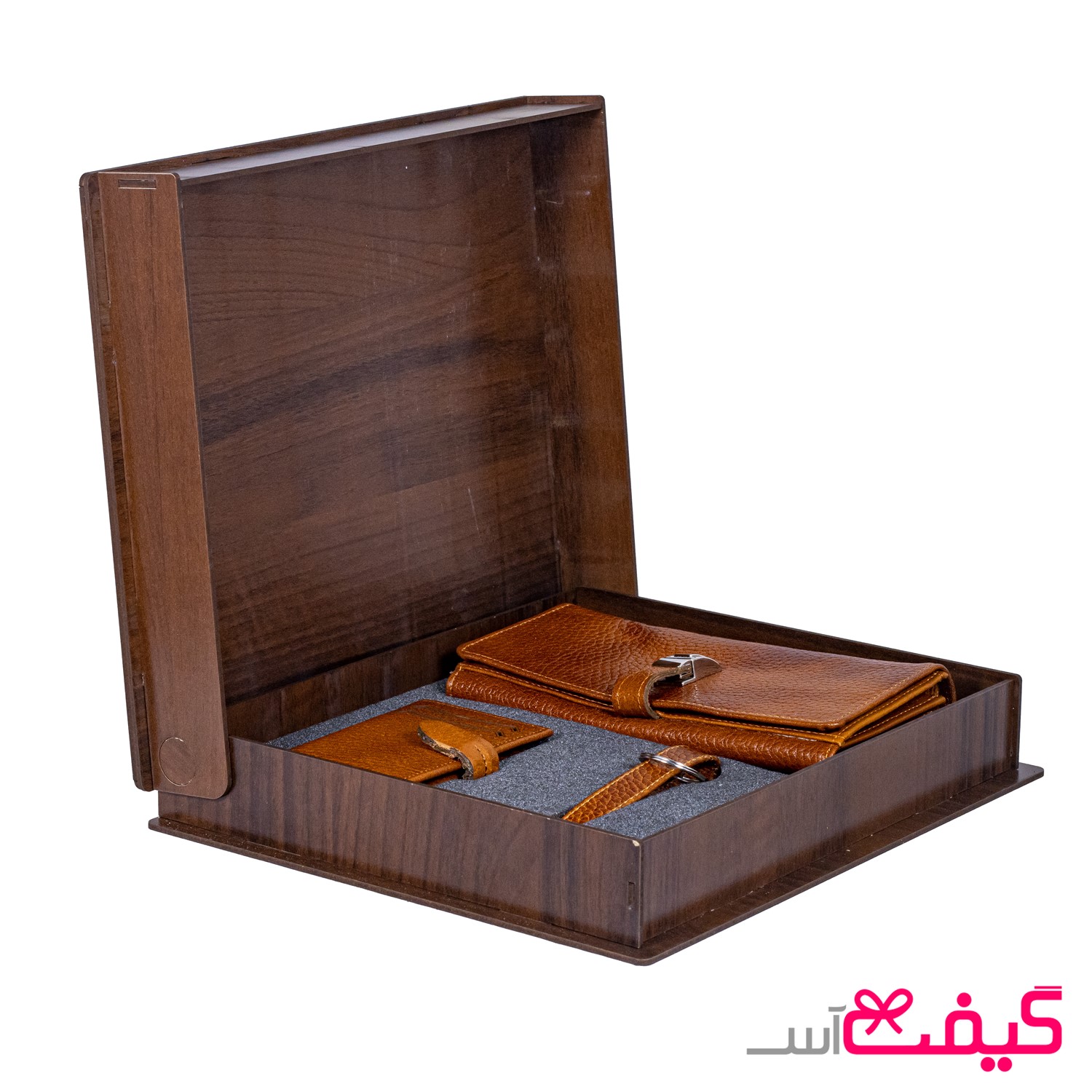 ست چرم طبیعی گروس مدل غزال