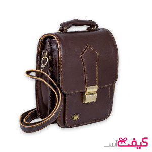 کیف دستی و‌ دوشی چرم طبیعی باروج سایز 2
