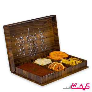 جعبه پذیرایی میوه خشک مدل خاطره