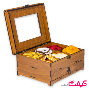 جعبه پذیرایی میوه خشک مدل الوند