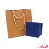 گوشواره ورق طلا  ماه تیر(سنگ صدف و اونیکس)