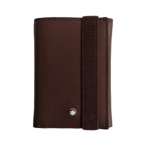 کیف پول برند مونت بلنک(Mont Blanc) چرم قهوه ای کد (1021)