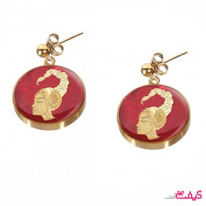 ست زنانه ورق طلا ماه آبان (سنگ اونیکس و عقیق)