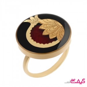 انگشتر ورق طلا طرح یلدا