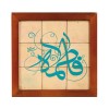 تابلو کاشی لعابدار جلا طرح فاطمه (س) 9تکه